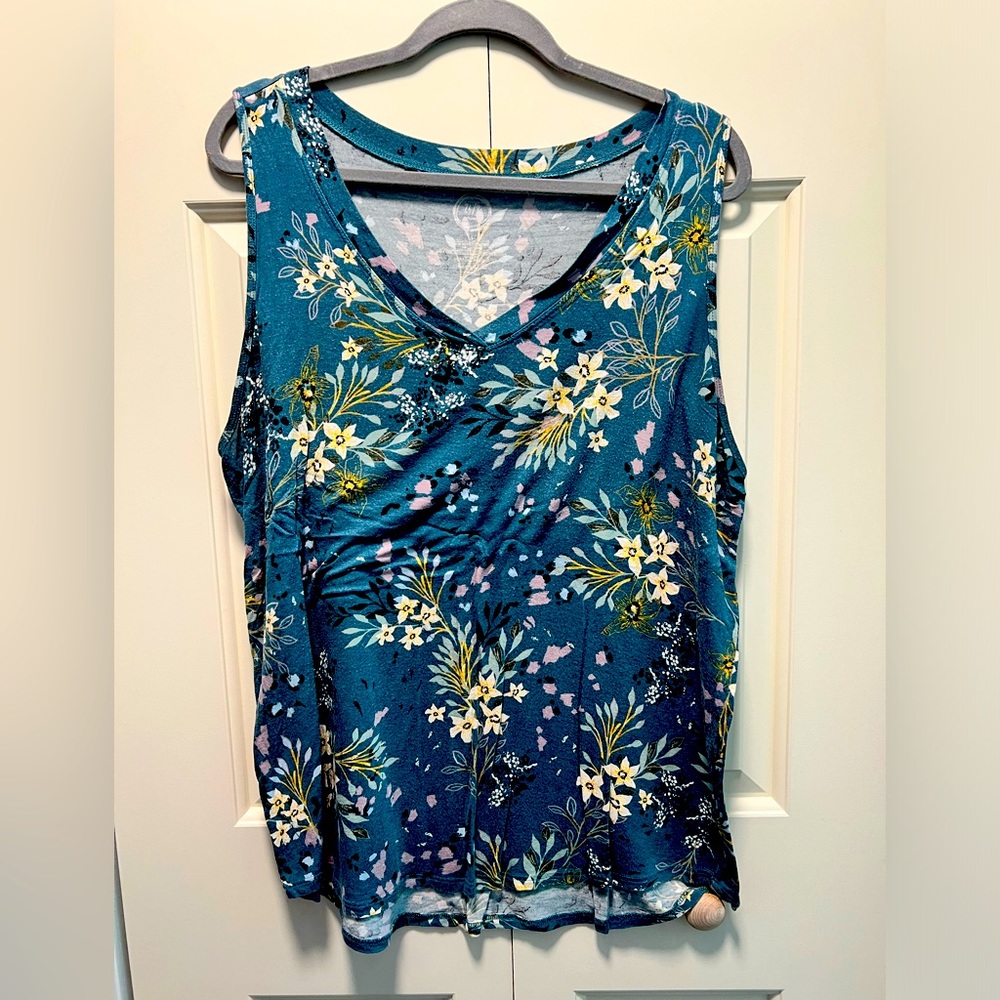 Maurices 24/7 Floral Tank